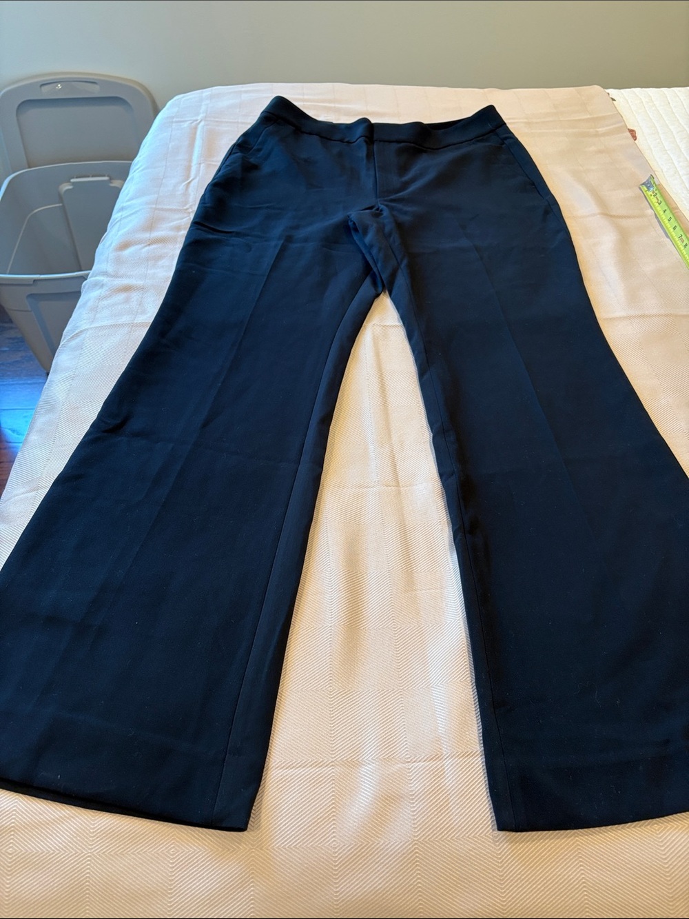 Banana Republic Black High-Rise Wide Leg Pants